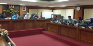 Suasana Konsultasi Badan Kehormatan (BK) Dewan Perwakilan Rakyat Daerah (DPRD) Kabupaten Lampung SelatanKe Mahkamah Kehormatan DPR RI