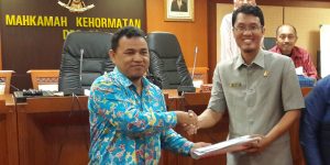 Ketua Badan Kehormatan DPRD Lampung Selatan Bowo Edy Anggoro, A.Md Menerima Berita cara Konsultasi dari Mahkamah Kehormatan DPR RI