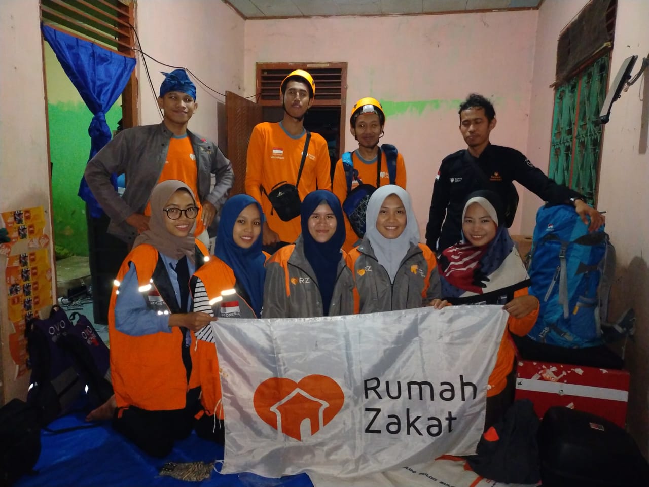 Reawalan Rumah Zakat Lampung saat akan berangkat pada kloter kedua